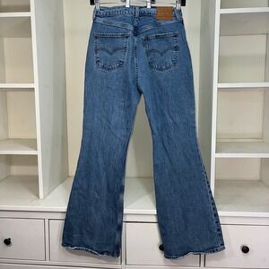 Levis Big E 70s High Flare Jeans Womens 29 Medium Wash Blue High Rise Denim